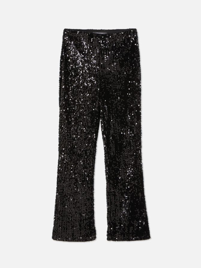 Sequin Flared Trousers - Image 5