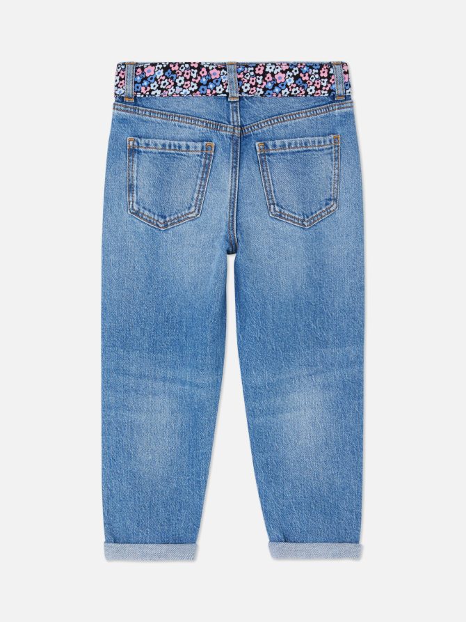 Floral Belted Jeans - Image 4