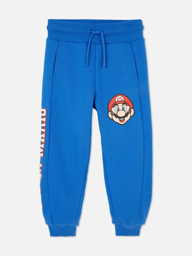 Super Mario Logo Print Joggers - Image 3