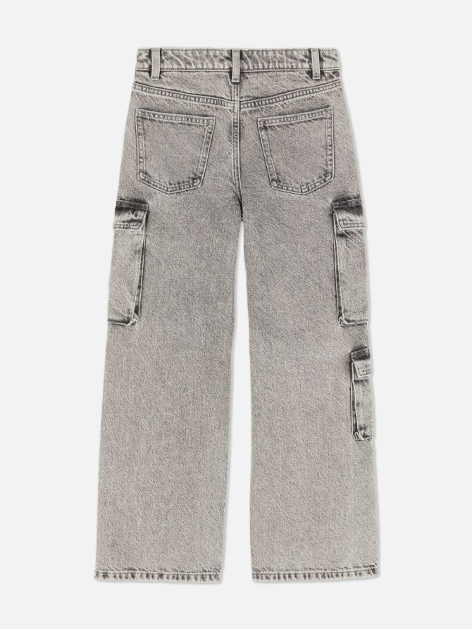 Wide Leg Cargo Jeans - Image 4