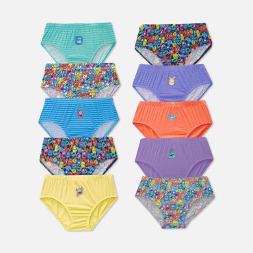 10-Pack Monster Print Briefs