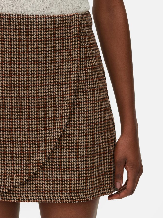Brushed Wrap Mini Skirt - Image 3
