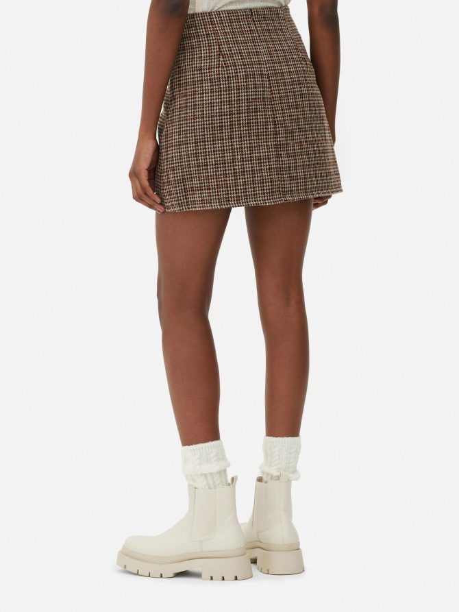 Brushed Wrap Mini Skirt - Image 4