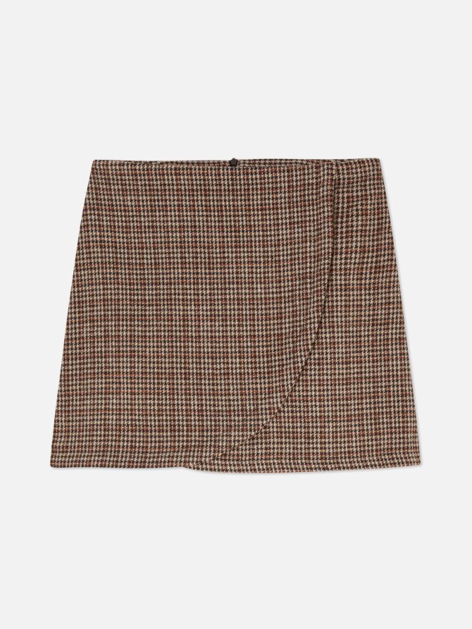 Brushed Wrap Mini Skirt - Image 5
