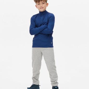 Quarter Zip Track Top with Thumb Holes