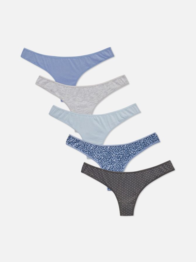 5-Pack Everyday Cotton Thongs