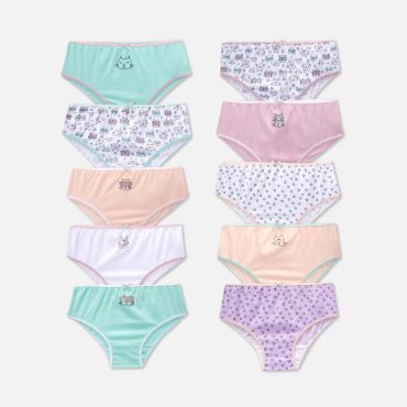 10-Pack Cat Print Briefs