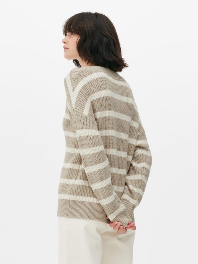 Ribbed Striped Cardigan - Image 4