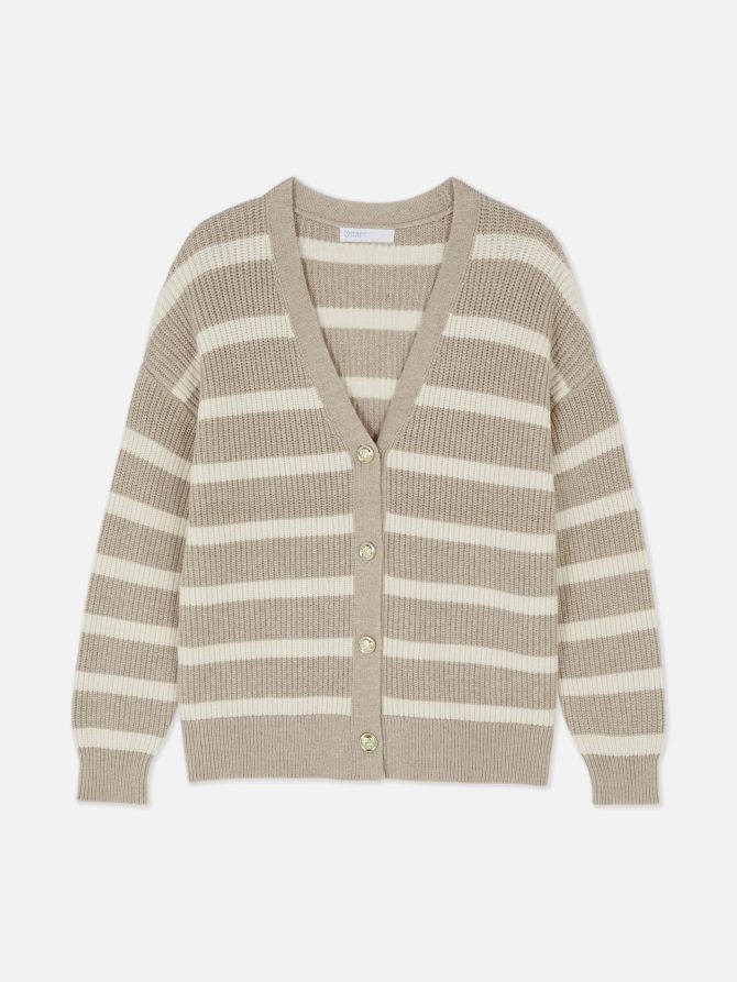 Ribbed Striped Cardigan - Image 5