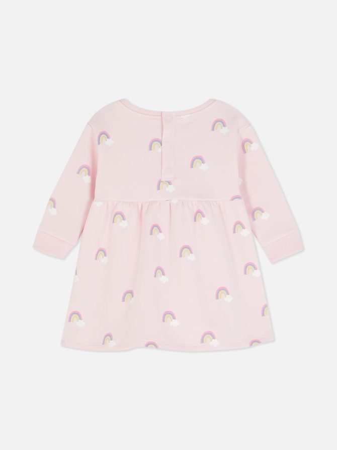 Rainbow Print Long Sleeve Dress - Image 2