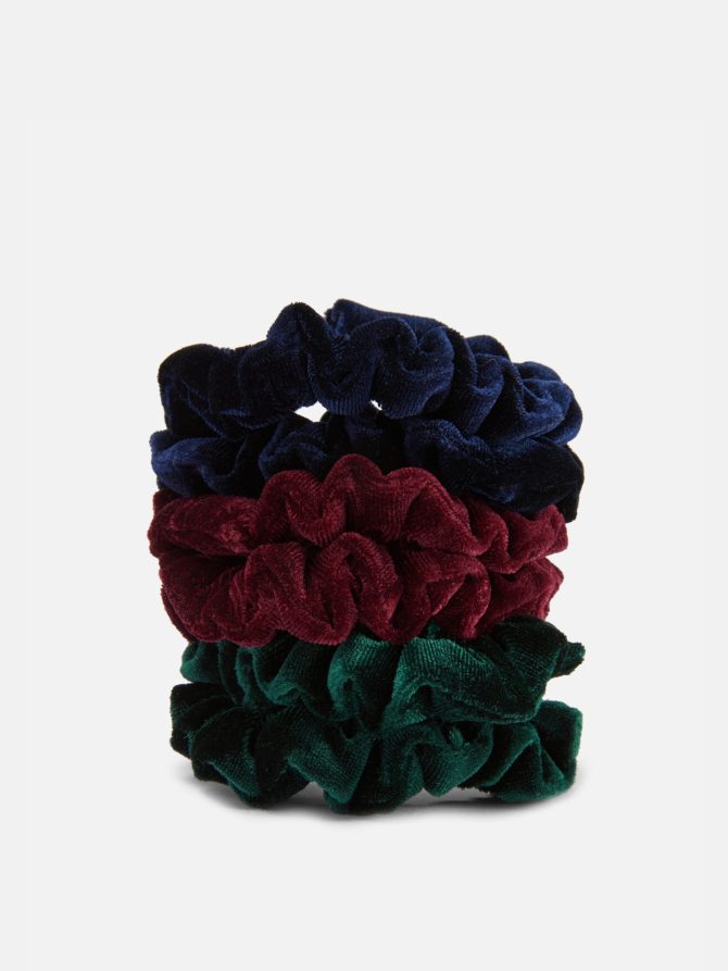 6-Pack Velvet Micro Scrunchies