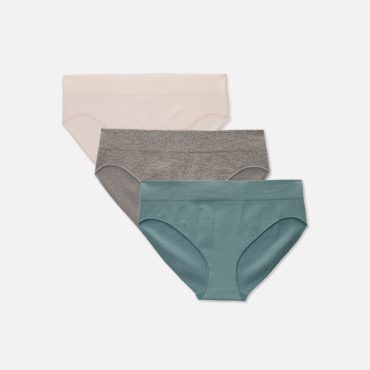 3-Pack Seamfree Ribbed Mini Briefs