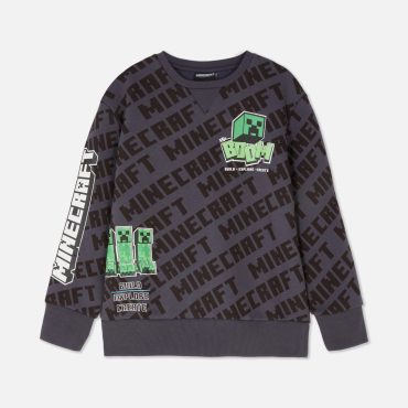 Minecraft Creeper Print Sweatshirt