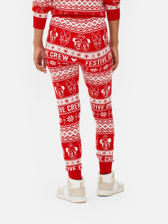 Disney’s Mickey Mouse and Friends Fair Isle Joggers - Image 4
