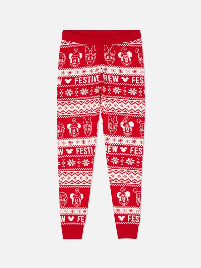 Disney’s Mickey Mouse and Friends Fair Isle Joggers - Image 5