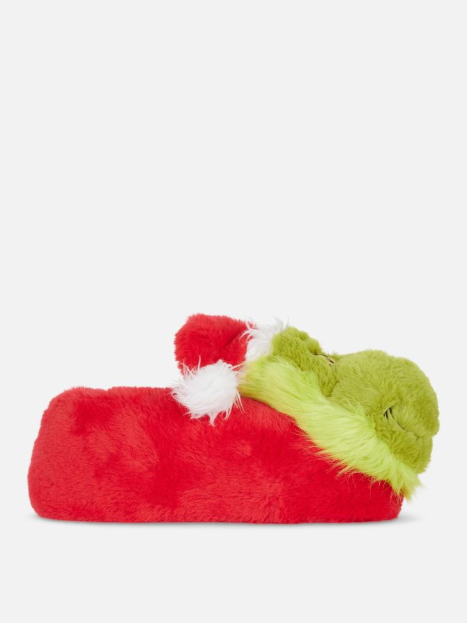 Men's The Grinch Family Christmas Pajamas Slippers