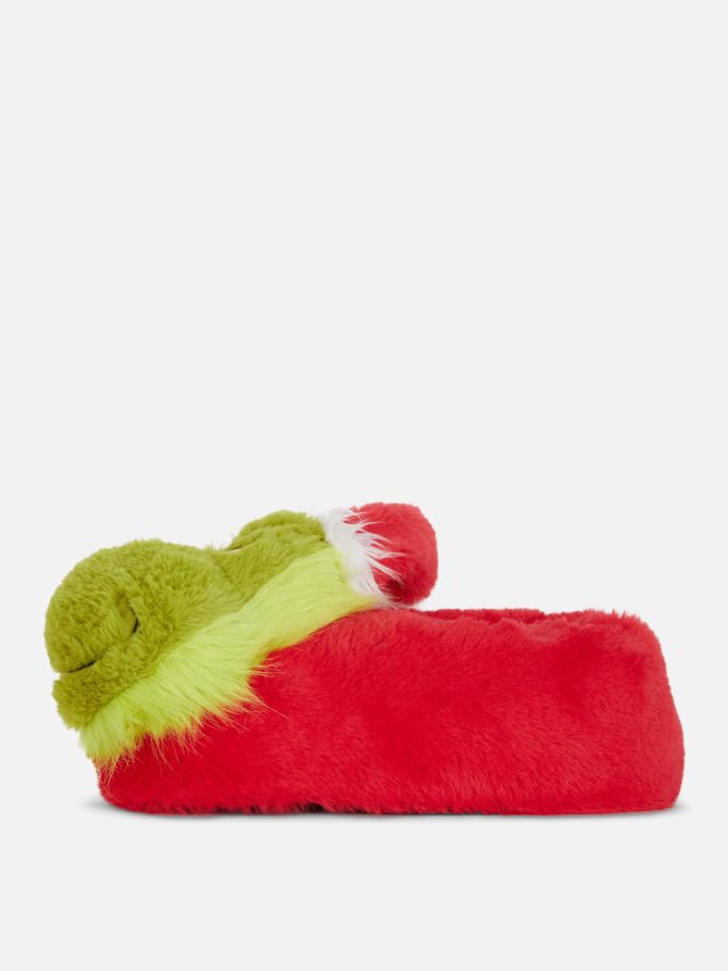 Men's The Grinch Family Christmas Pajamas Slippers - Image 4