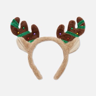 Faux Fur Christmas Reindeer Headband