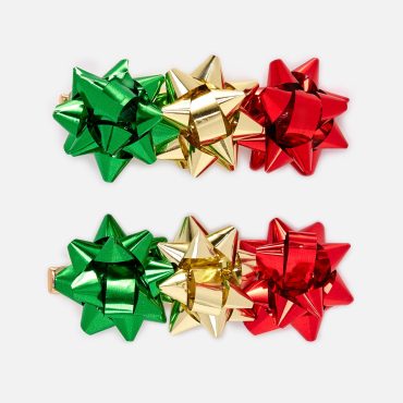2-Pack Christmas Bow Hair Clips