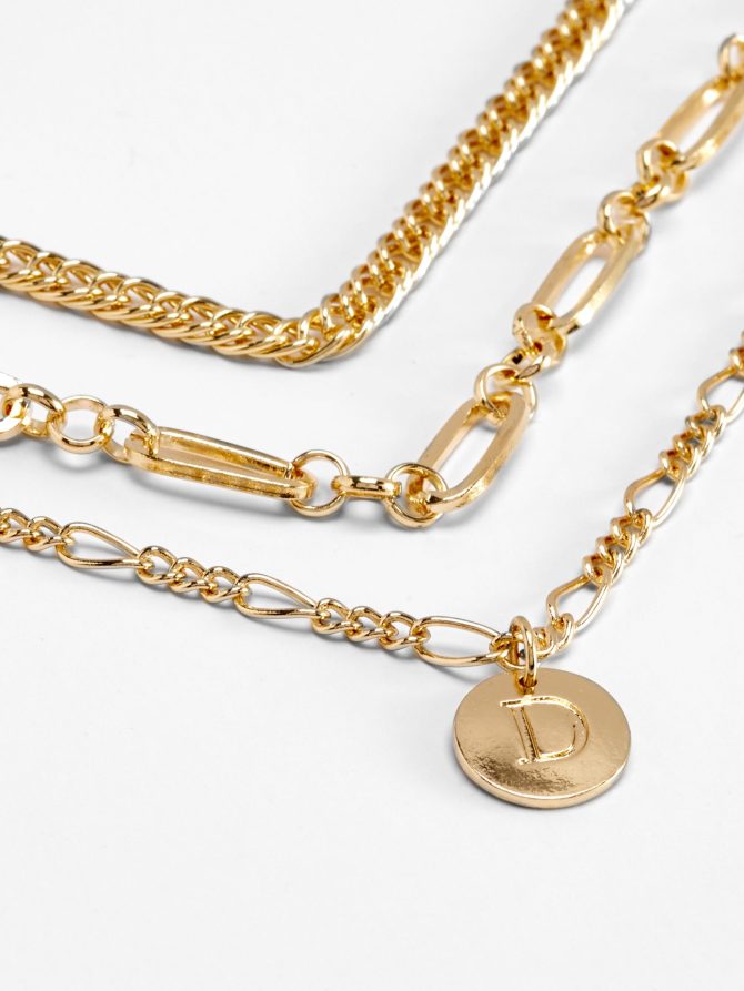 3-Pack Initial Charm Jewelry Set - Image 2