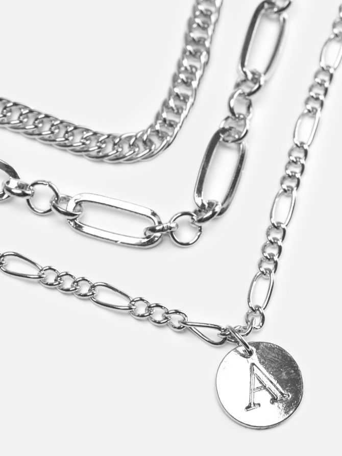 3-Pack Initial Charm Jewelry Set - Image 2