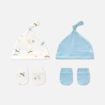 2-Pack Mixed Hat and Mittens Set