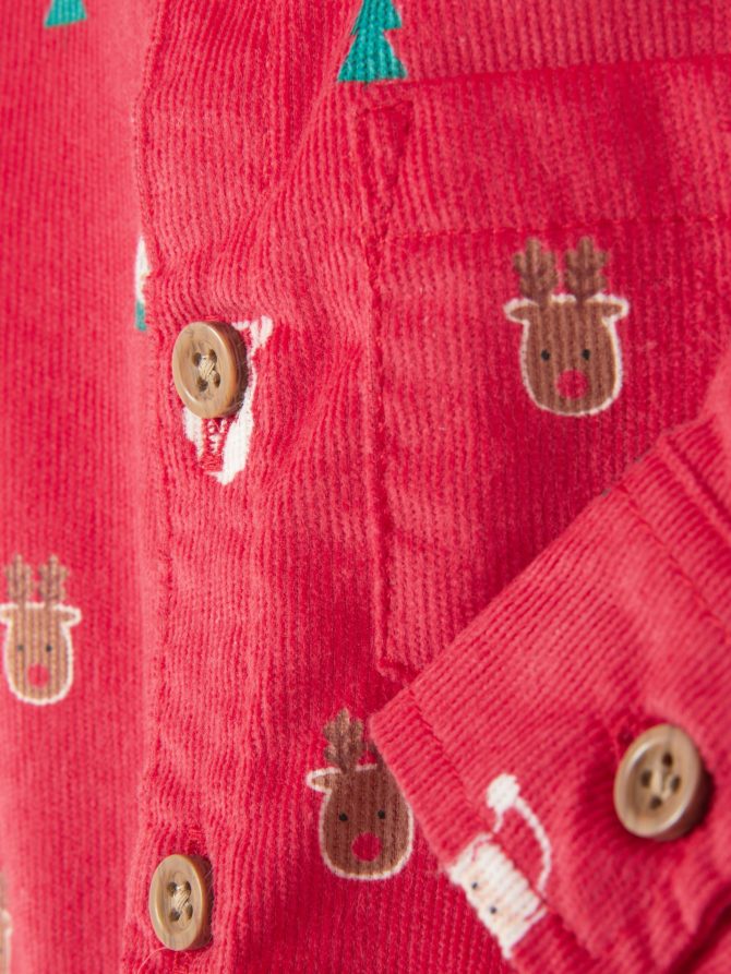 Long Sleeve Corduroy Christmas Shirt - Image 5
