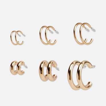 6-Pack Hoop Earrings