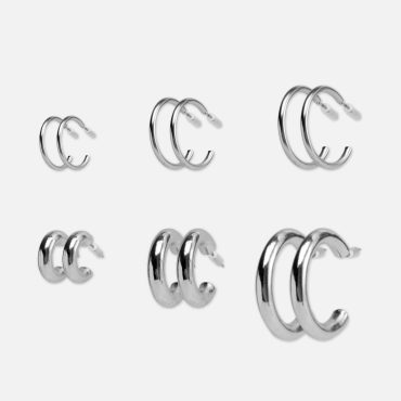 6-Pack Hoop Earrings