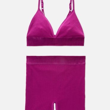 Ribbed Seamfree Bralette & Boxer Set