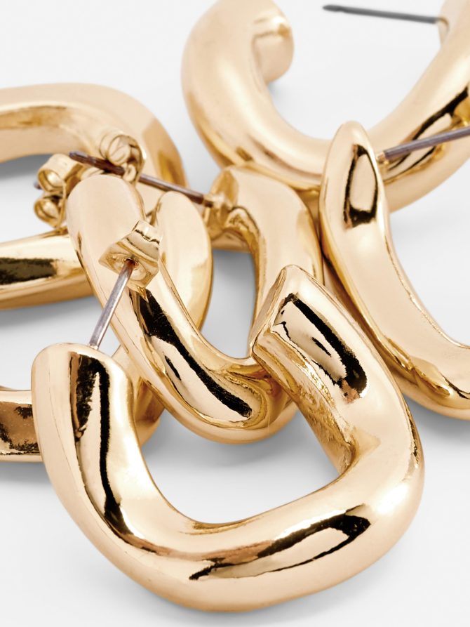3-Pack Twisted Hoop Earrings - Image 2