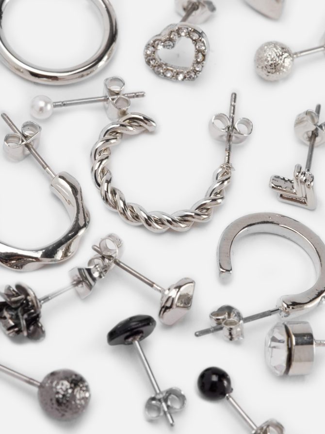 20-Pack Stud and Hoop Earrings - Image 2