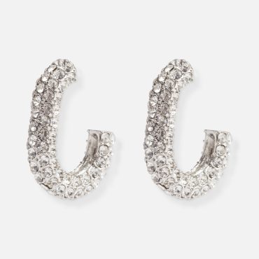 Rhinestone Hoop Earrings