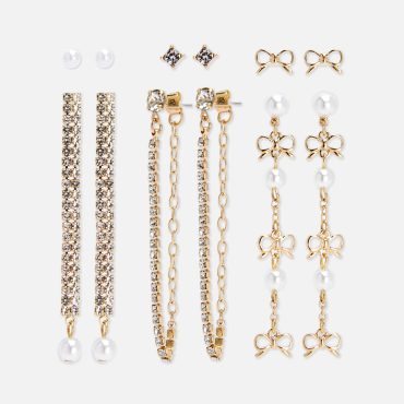 6-Pack Stud and Shoulder Duster Earrings