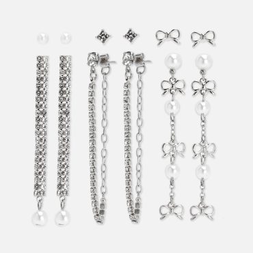 6-Pack Stud and Shoulder Duster Earrings