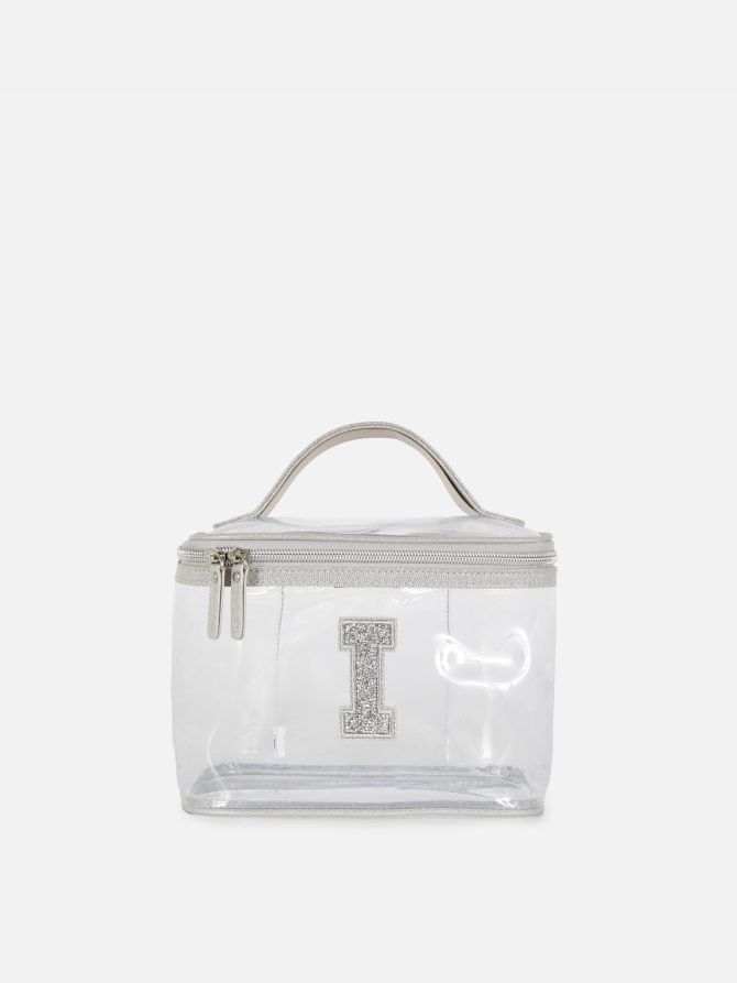 Clear Initial Vanity Case