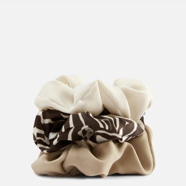 3-Pack Animal Print Scrunchies
