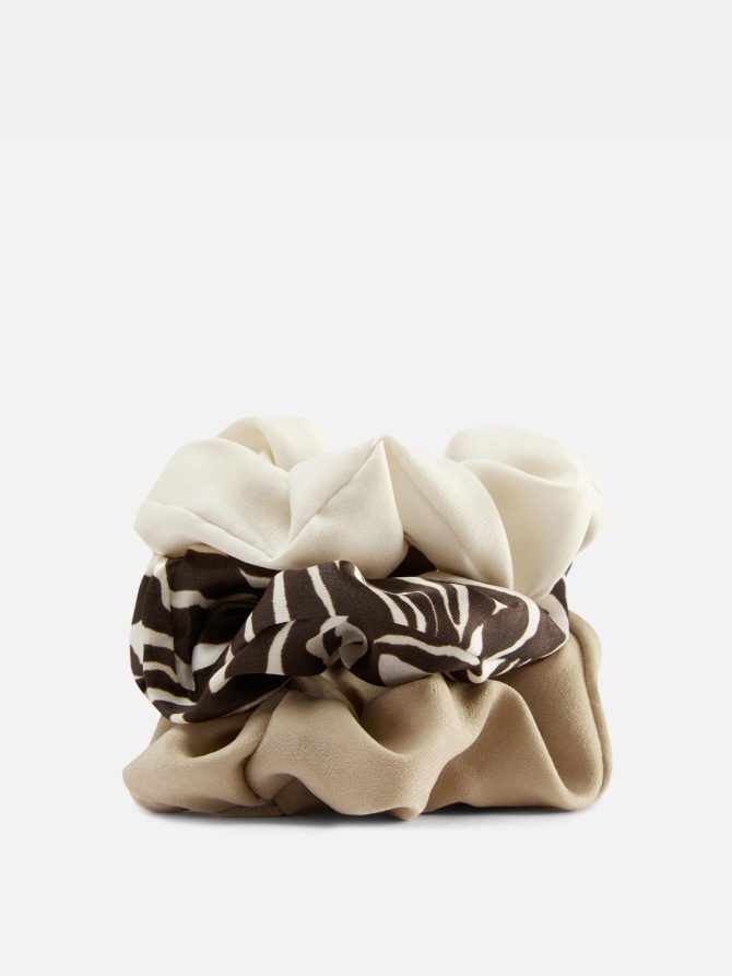 3-Pack Animal Print Scrunchies