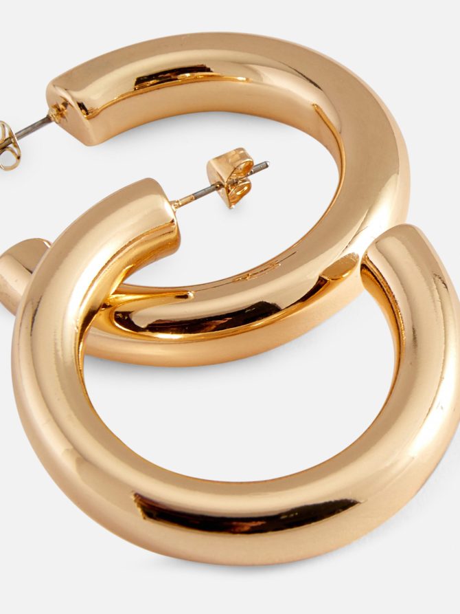 The Edit Chunky Hoop Earrings - Image 2
