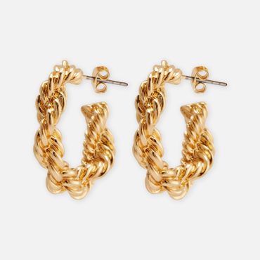Twisted Hoop Earrings