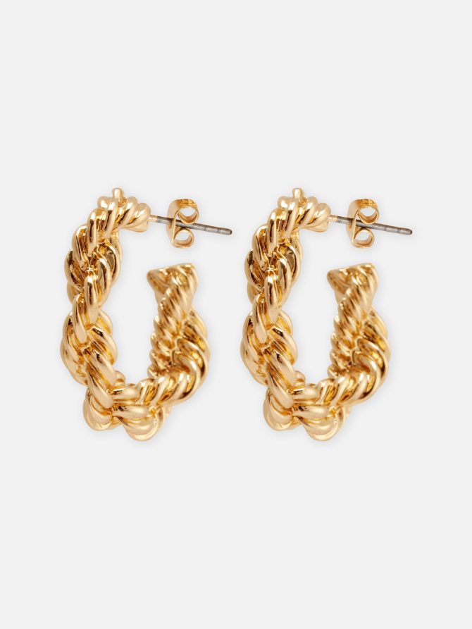 Twisted Hoop Earrings
