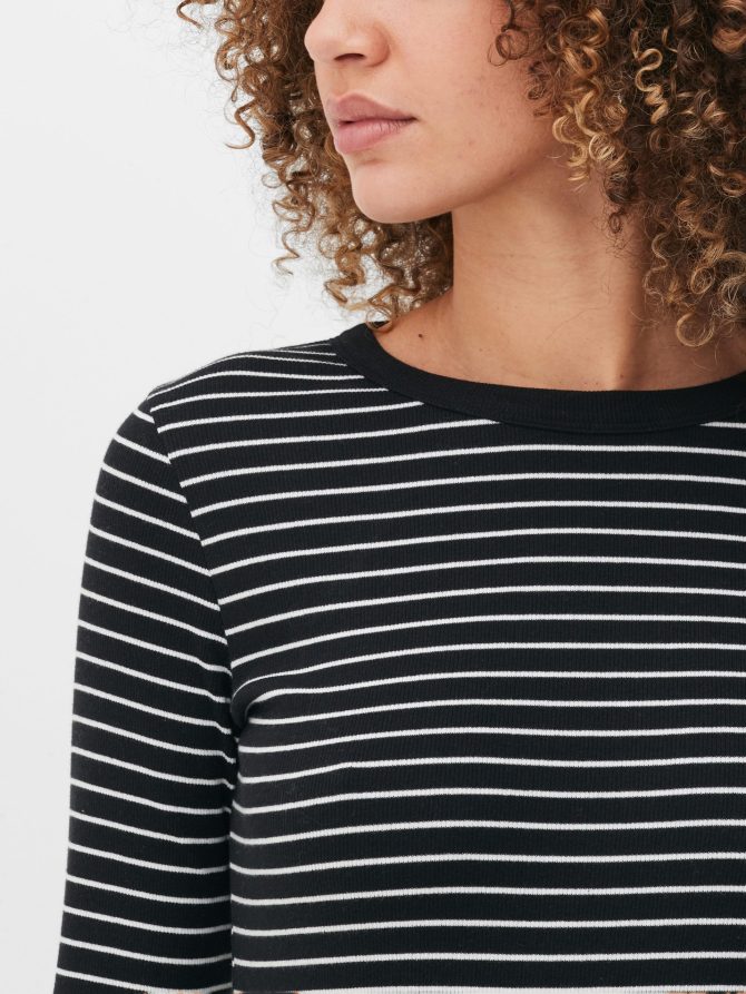 Ribbed Long Sleeve Mini Dress - Image 3