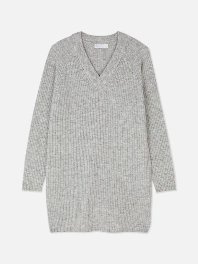 V-Neck Sweater Dress - Image 5