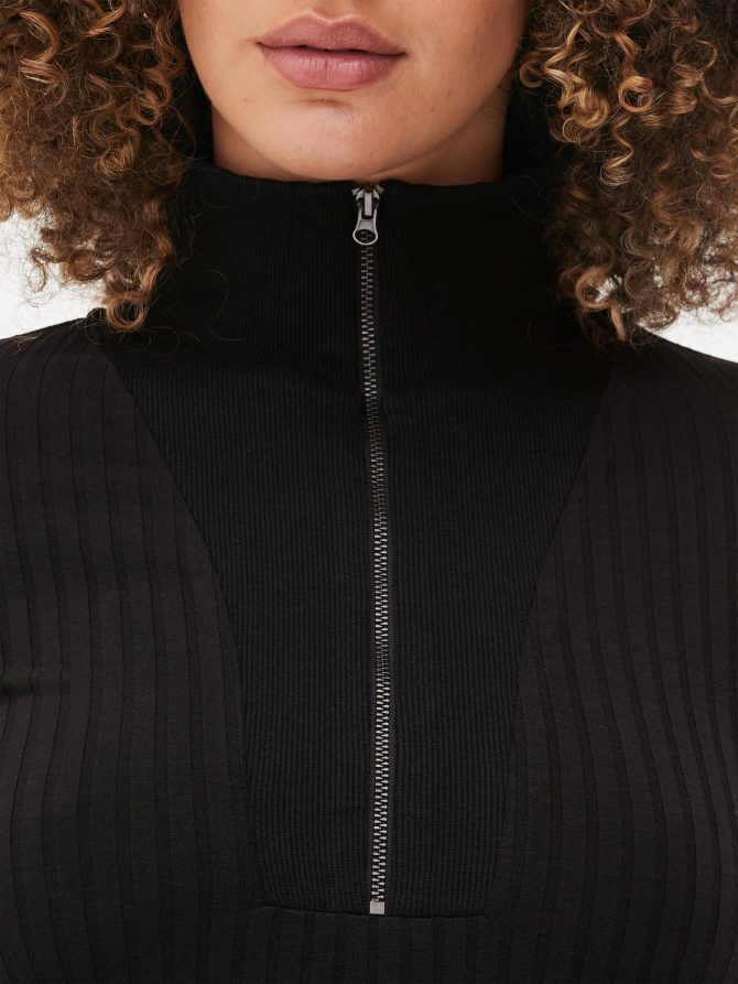 Zip Collar Midi Dress - Image 3