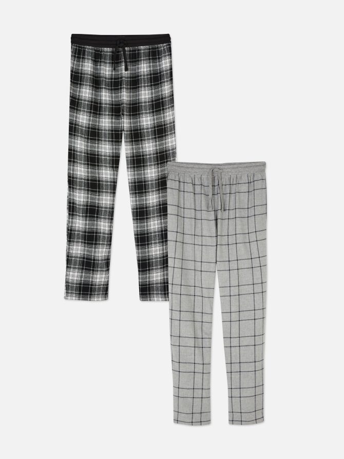 2-Pack Check Pajama Pants