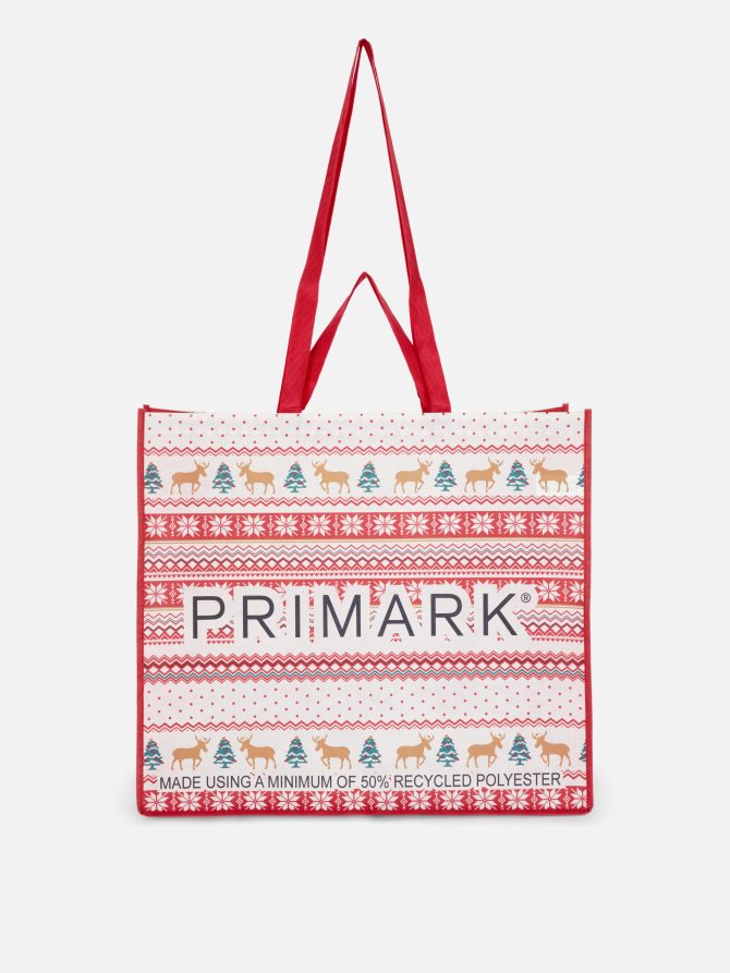 Reusable Fair Isle Print Shopper