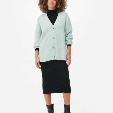 V-Neck Striped Cardigan