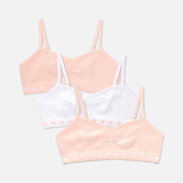 3-Pack Heart Crop Tops