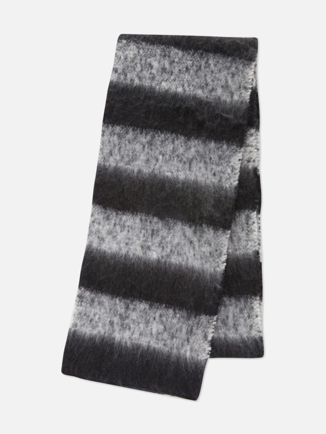 Rita Ora Stripe Knit Skinny Scarf - Image 2