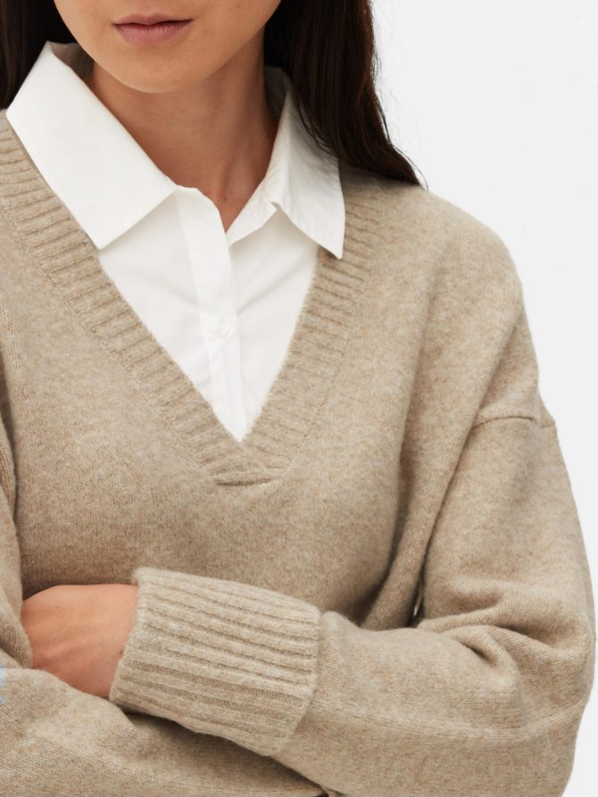 2-in-1 Shirt Detail Sweatshirt - Image 3